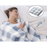 SGL LH046 暖暖披肩被 – 藍色格仔