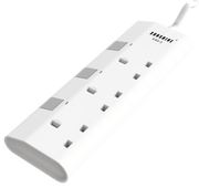 Sunshine 3位獨立開關燈制安全防雷拖板