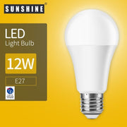 Sunshine LED 燈泡 A60球膽 - 12W E27大螺頭 6500K 白光