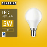 Sunshine LED 燈泡 G45球膽 - 5W E14細螺頭 3000K 黃光