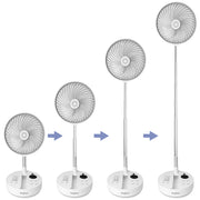 SMARTECH SF-8918 “Smart Breeze” Eco Cordless Foldable Telescopic Oscillating Fan Fan