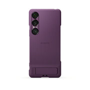 SONY 索尼 XPERIA 1 VII 時尚智能手機套連底座 紫色 代理贈品