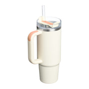 Stanley 30oz The Quencher H2.0 Flowstate™ 吸管杯 亮面奶油杏