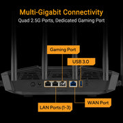 ASUS TUF Gaming BE9400 Tri-Band WiFi 7 (802.11be) Expandable Gaming Router