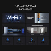 TP-Link Archer BE450 雙頻 BE7200 Wi-Fi 7 10G EasyMesh 路由器