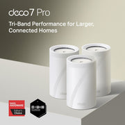 TP-Link Deco BE68 (3件裝) BE14000 三頻 Wi-Fi 7 Mesh 路由器