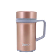 VACA TEC 0.45L S/ST VACUUM HANDLE MUG WITH FINE BONE LINER (GOLD)