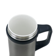 小牛角 TEC 0.45公升骨瓷內膽不銹鋼真空手柄杯- 鋼灰色