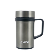小牛角 TEC 0.45公升骨瓷內膽不銹鋼真空手柄杯- 鋼灰色