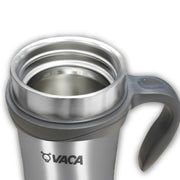 小牛角 0.5公升不銹鋼真空手柄杯- 不銹鋼