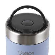 小牛角 不銹鋼真空 500毫升便攜式小湯壺 (藍色)