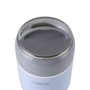 小牛角 不銹鋼真空 600毫升便攜式湯壺 (藍色)