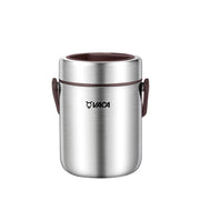 小牛角 不銹鋼真空便攜式 1600毫升飯壺連雙層菜格 (不銹鋼)