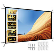 Yaber YS-100F Waterproof, wrinkle-resistant, high-definition 4K 100-inch portable screen