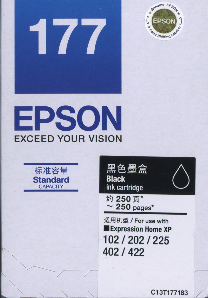 EPSON 愛普生 T177 黑色 墨盒