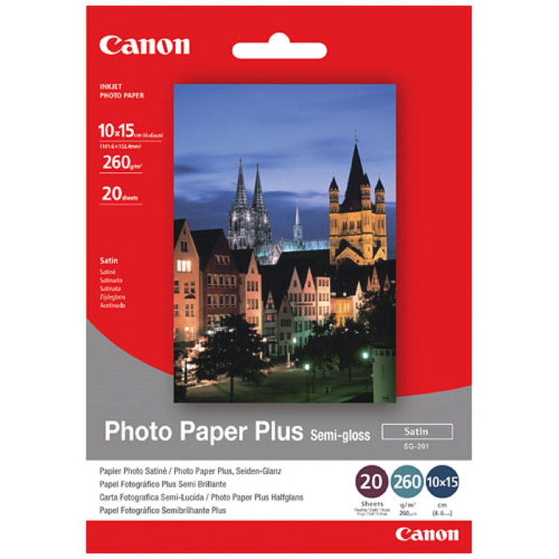 CANON 佳能 SG-201 半光亮高對比度專用相紙4R (20張)