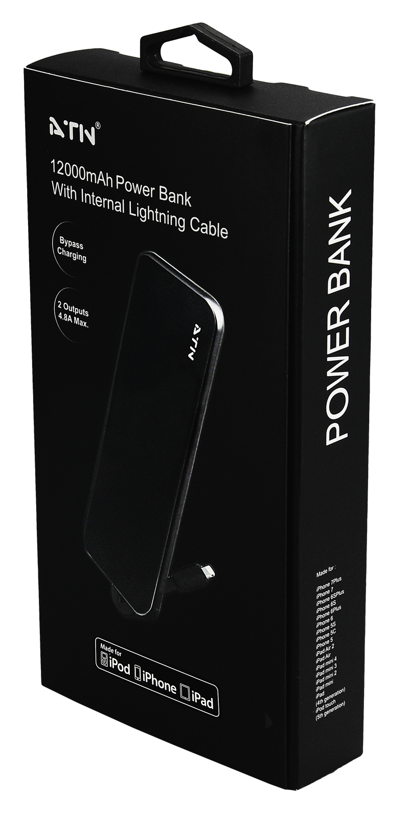 ATN MFI-A12000 12000mAh Capacity PowerBank