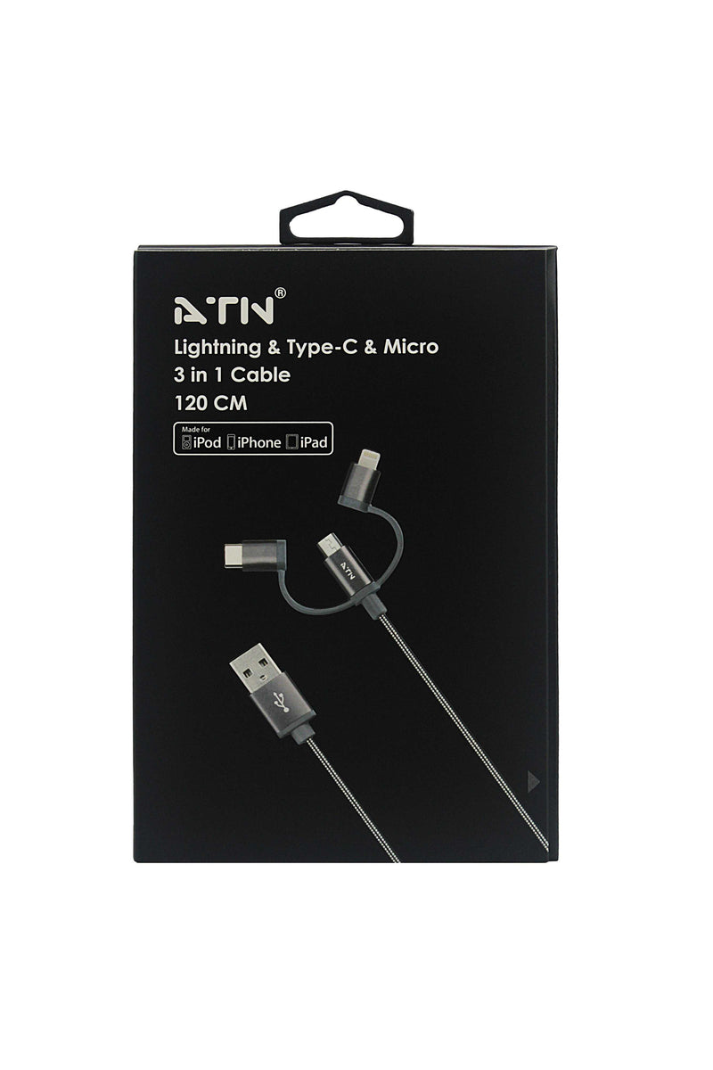 ATN A14 Lightning 3 in 1 Cable