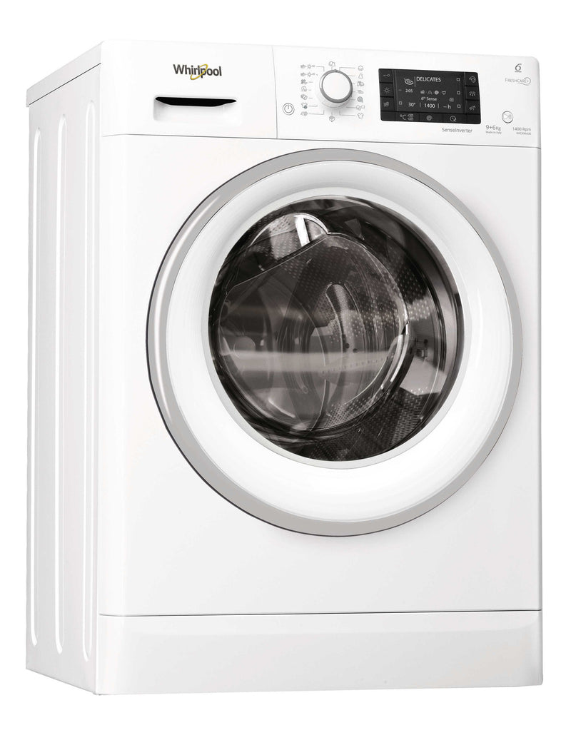 WHIRLPOOL 惠而浦 WFCR96430 9公斤洗衣/6公斤乾衣 1400轉 Fresh Care 蒸氣抗菌二合一洗衣乾衣機