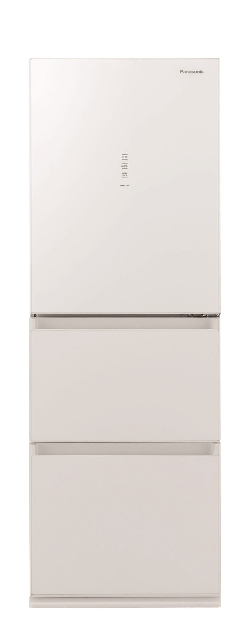 PANASONIC NR-C340GH 273L ECONAVI 3-door Refrigerator (includes unpacking and moving appliance service)