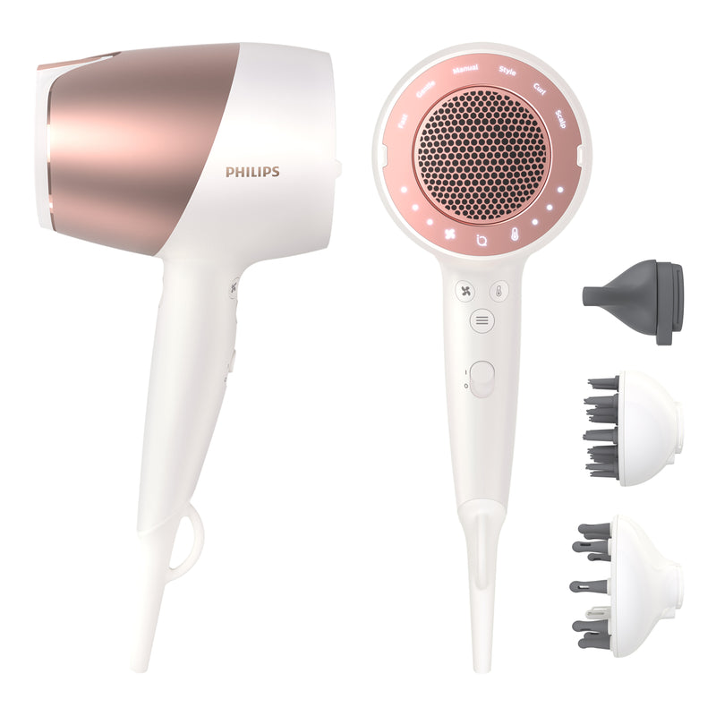 PHILIPS Prestige SenseIQ Smart Thermal Protection Hair Dryer BHD827