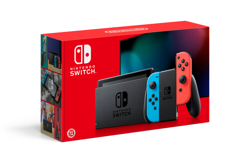 NINTENDO Switch Joy-Con(L)Neon Blue/(R)Neon Red, Improved Battery Life Model Game Console