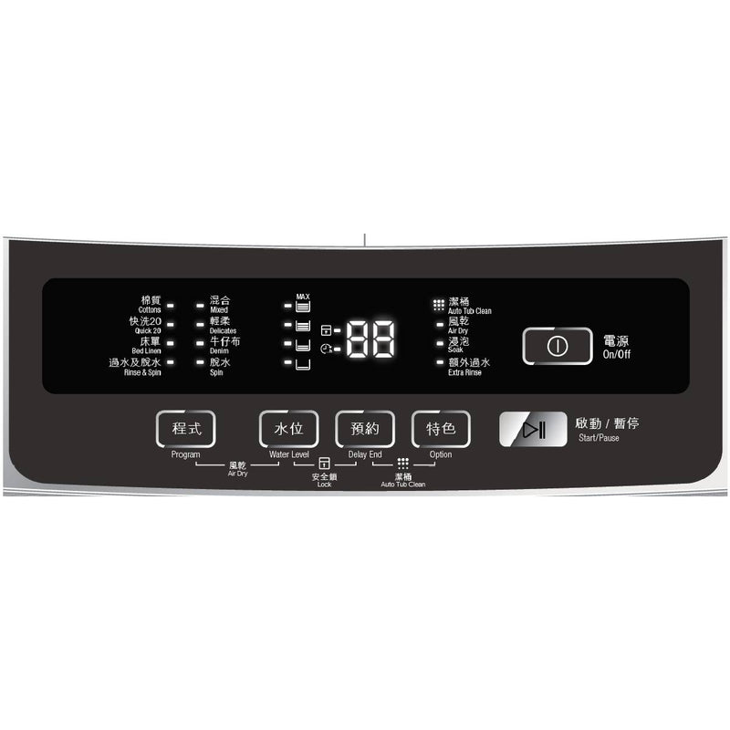 ZANUSSI 金章 ZWT8075H2WA 8公斤日式波輪洗衣機 (高水位)