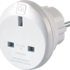 GO TRAVEL UK-EU Power Adapator