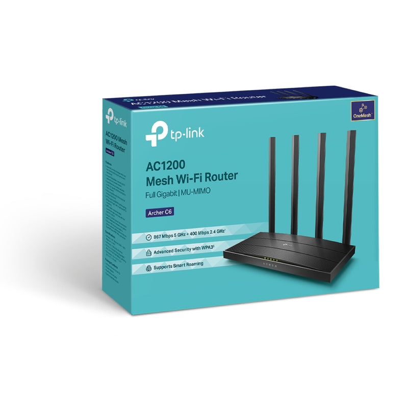 TP-Link Archer C6 AC1200 無線MU-MIMO Gigabit路由器