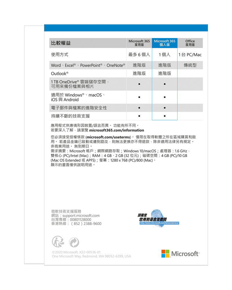 MICROSOFT 365 Personal (English) (Full Package Product)