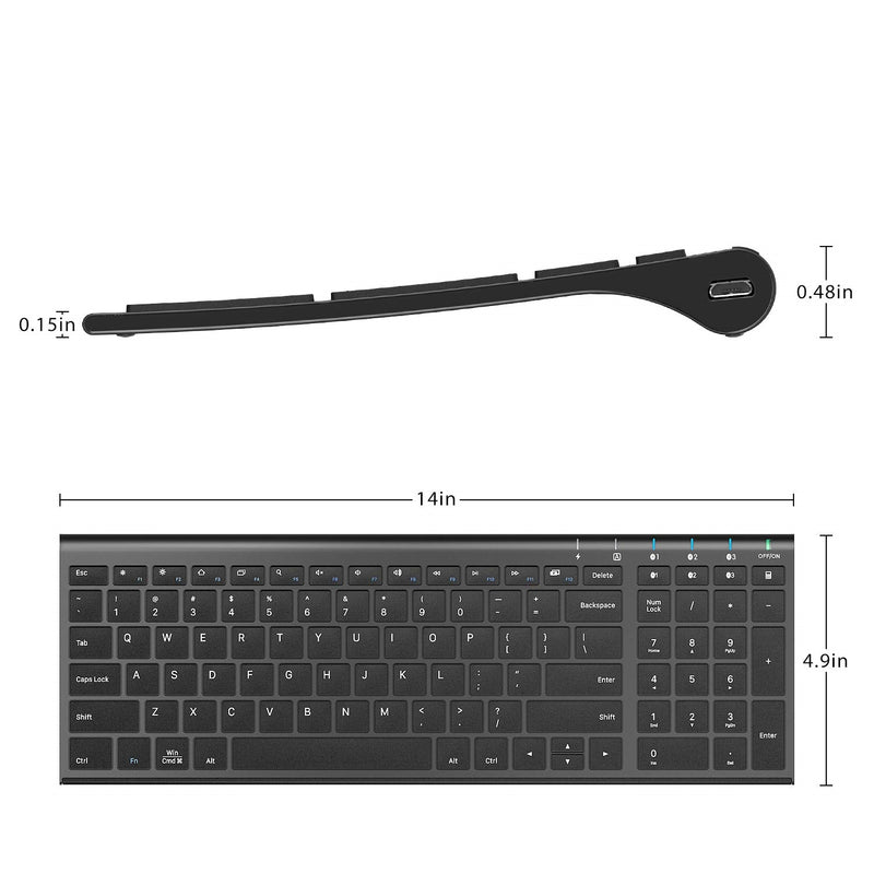 iClever IC-BK10 Bluetooth universal ultra-thin Wireless Keyboard