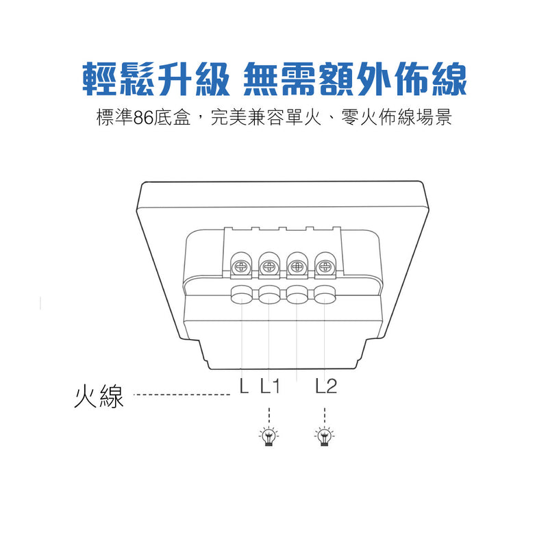 LifeSmart 辰星開關 (2位智能開關)