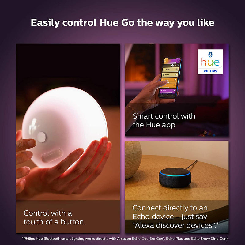 PHILIPS Hue Go White and Color V2 (Bluetooth Version)