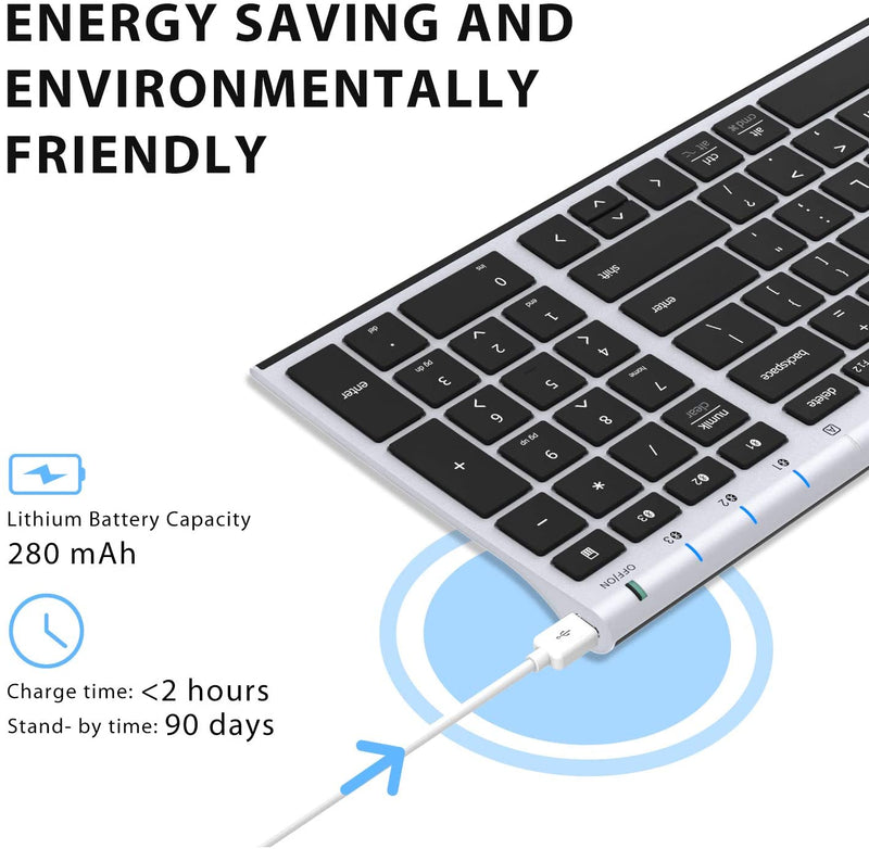 iClever IC-BK10 Bluetooth universal ultra-thin Wireless Keyboard