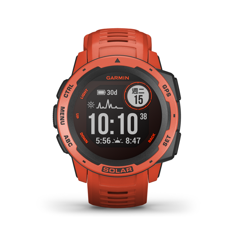 Garmin Instinct Solar - 繁體中文版 智能手錶