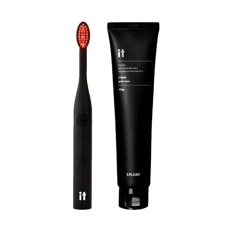 E Flash IT set (LED red light toothbrush + toothpaste gum care set)