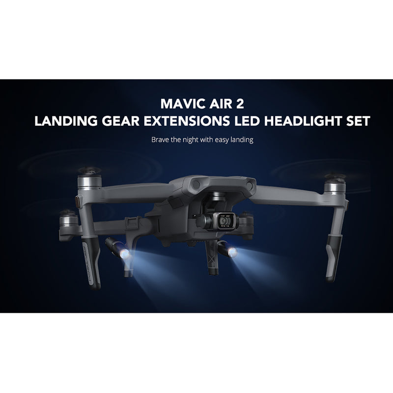 PGYTECH LANDING GEAR EXTENSIONS LED HEADLAMP SET for MAVIC AIR 2