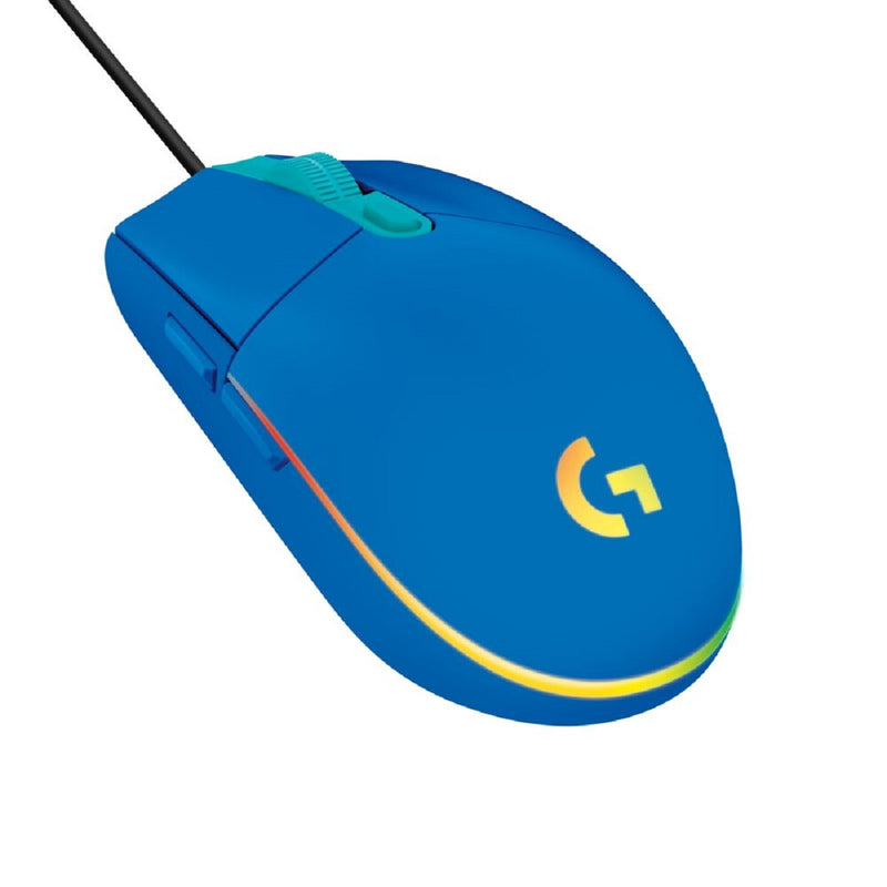 LOGITECH 羅技 G203 LIGHTSYNC 遊戲 有線滑鼠