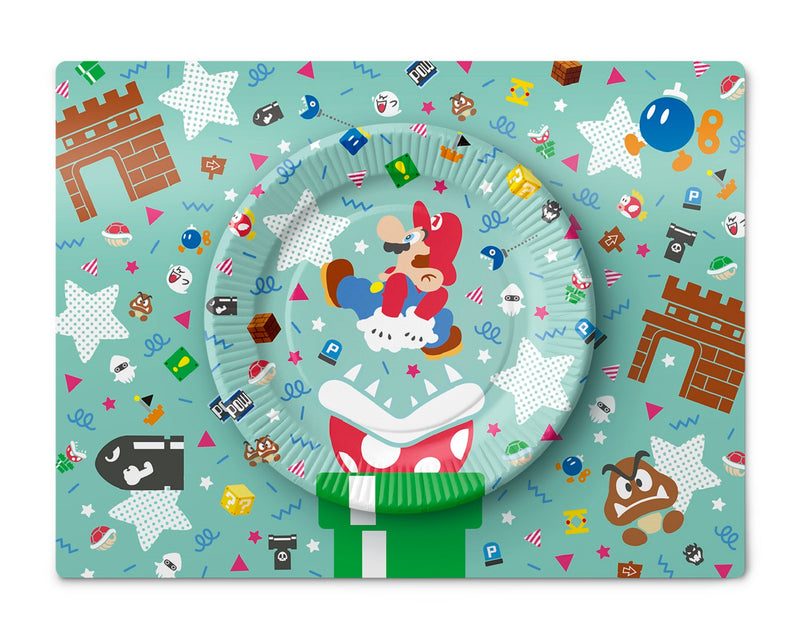 NINTENDO Super Mario Home&Party Paper Plate Set - Character & Item