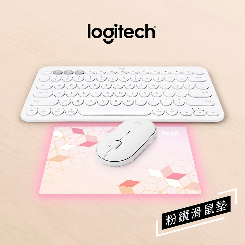 LOGITECH 羅技 K380 & PEBBLE 無線滑鼠鍵盤組合套裝 (英文版)