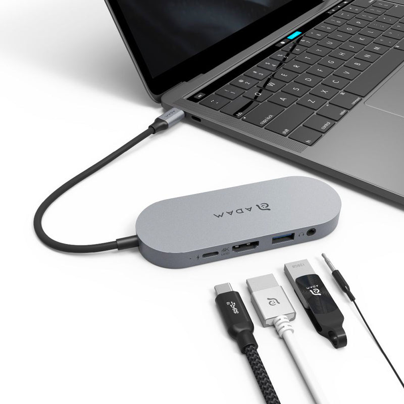Adam Elements CASA Hub S USB-C 5合1 960GB外接SSD固態硬碟集線器