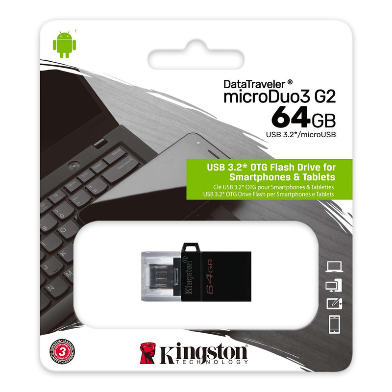 KINGSTON 金士頓 DataTraveler microDuo3 G2 64GB USB手指