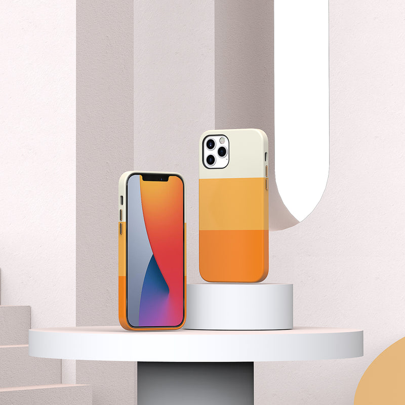 VOKAMO iPhone 12/ 12 Pro three-color gradient Mobile Phone Case