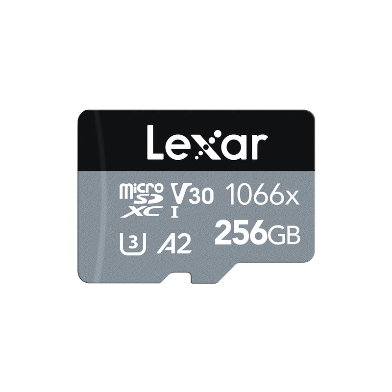 Lexar MICROSDXC 1066X 256GB UHS-I CARD WITH SD ADAPTER