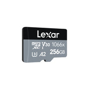 Lexar MICROSDXC 1066X 256GB UHS-I CARD WITH SD ADAPTER