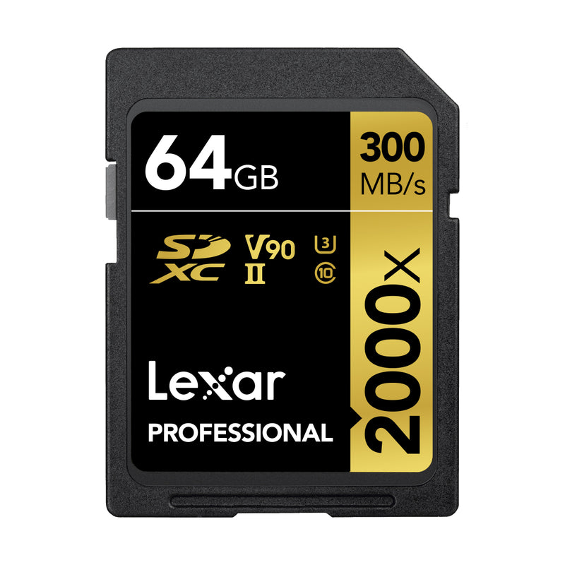 Lexar Professional 2000x SDXC UHS-II Cards 64GB Memory Card