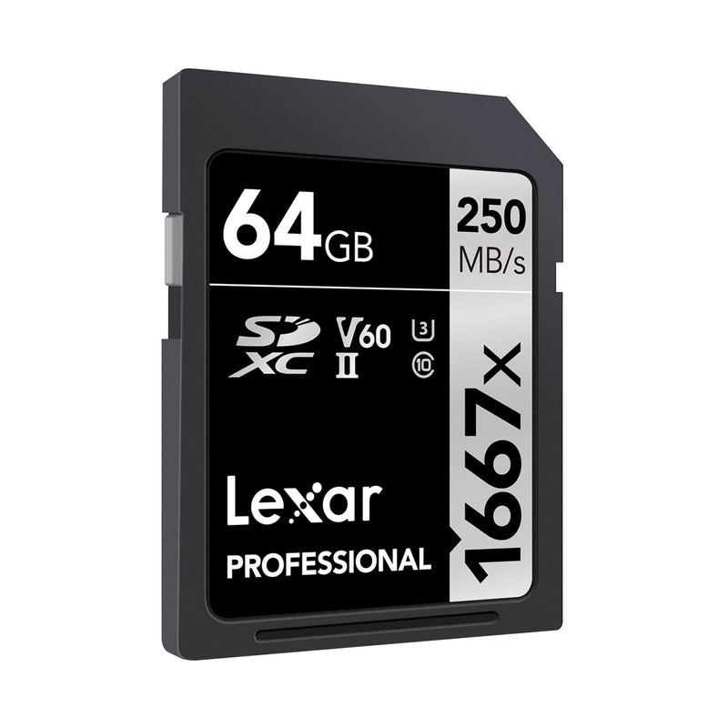 Lexar Professional 1667x SDXC UHS-II 記憶卡 64GB 存儲卡