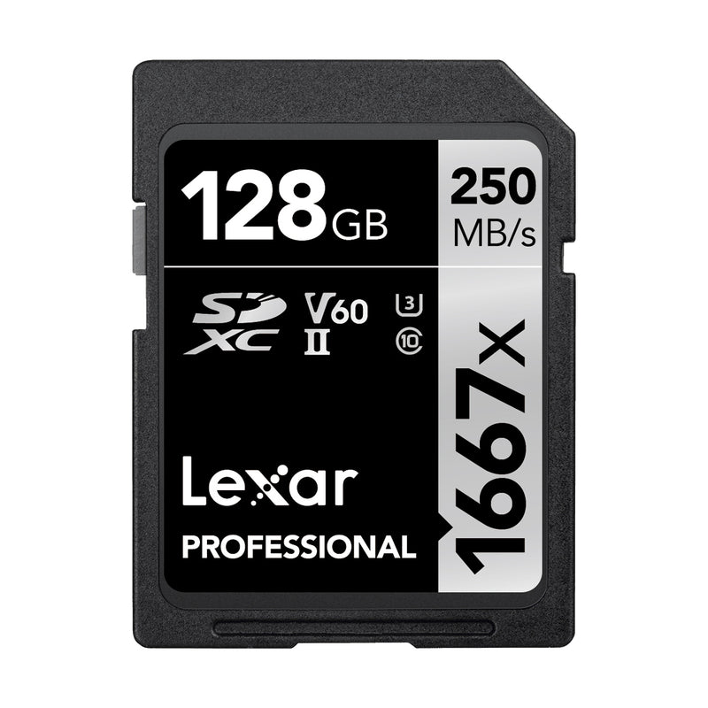 Lexar Professional 1667x SDXC UHS-II 記憶卡 128GB 存儲卡