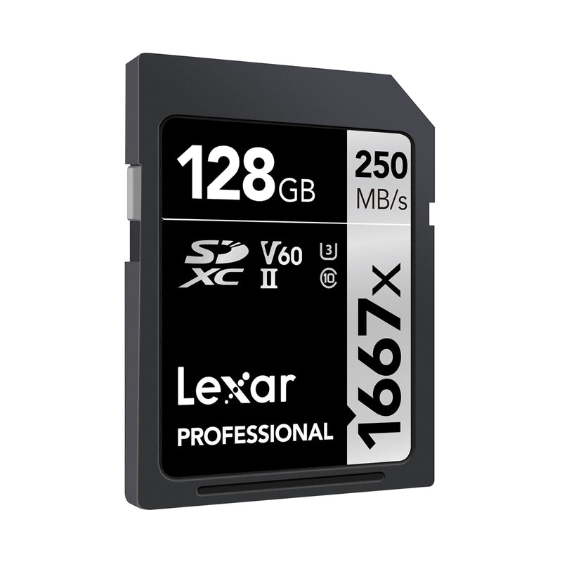 Lexar Professional 1667x SDXC UHS-II 記憶卡 128GB 存儲卡