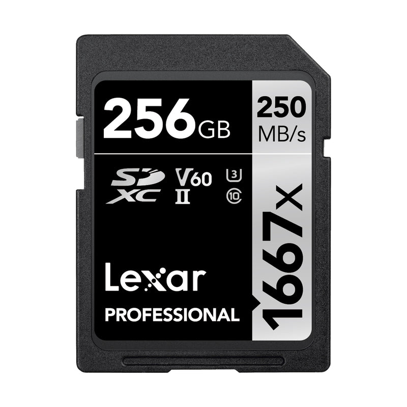 Lexar Professional 1667x SDXC UHS-II Cards 256GB Memory Card